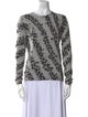 Neiman Marcus Cashmere Printed Sweater