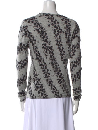 Neiman Marcus Cashmere Printed Sweater