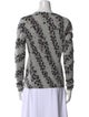 Neiman Marcus Cashmere Printed Sweater