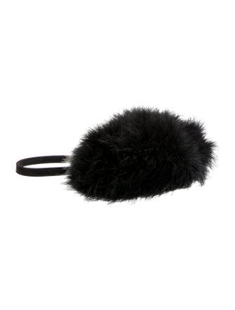 Neiman Marcus Ostrich Feather Top Handle Bag
