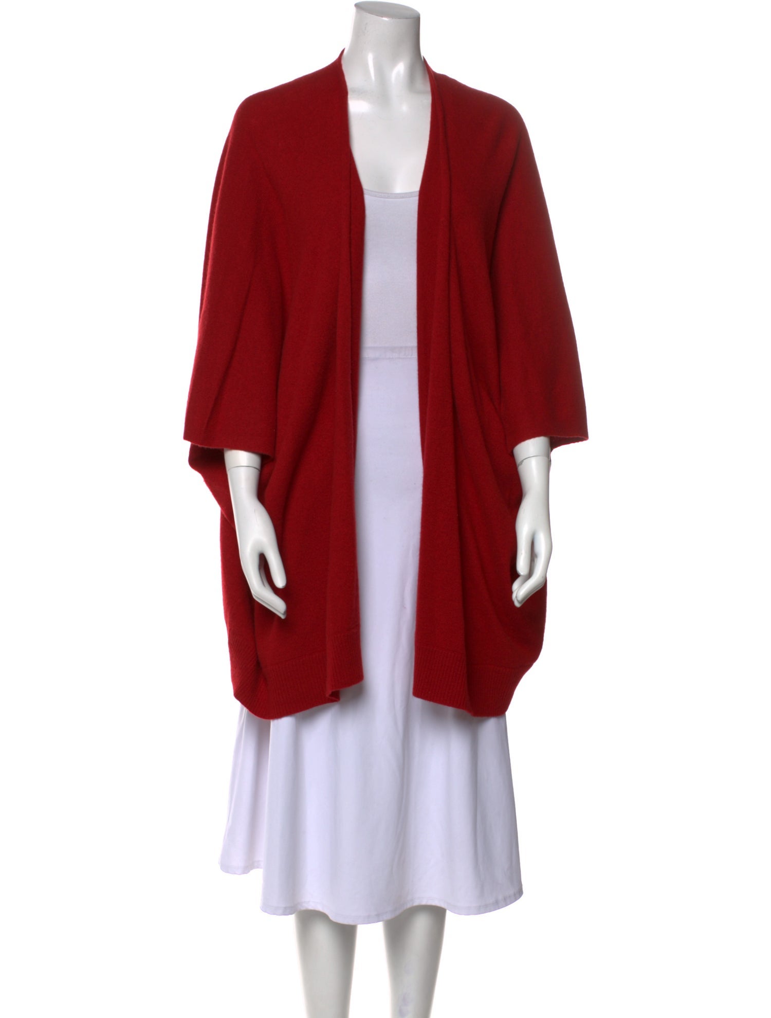 Neiman Marcus Cashmere Open Front Sweater