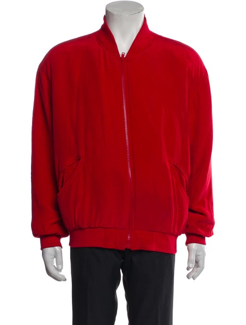 Neiman Marcus Silk Bomber Jacket