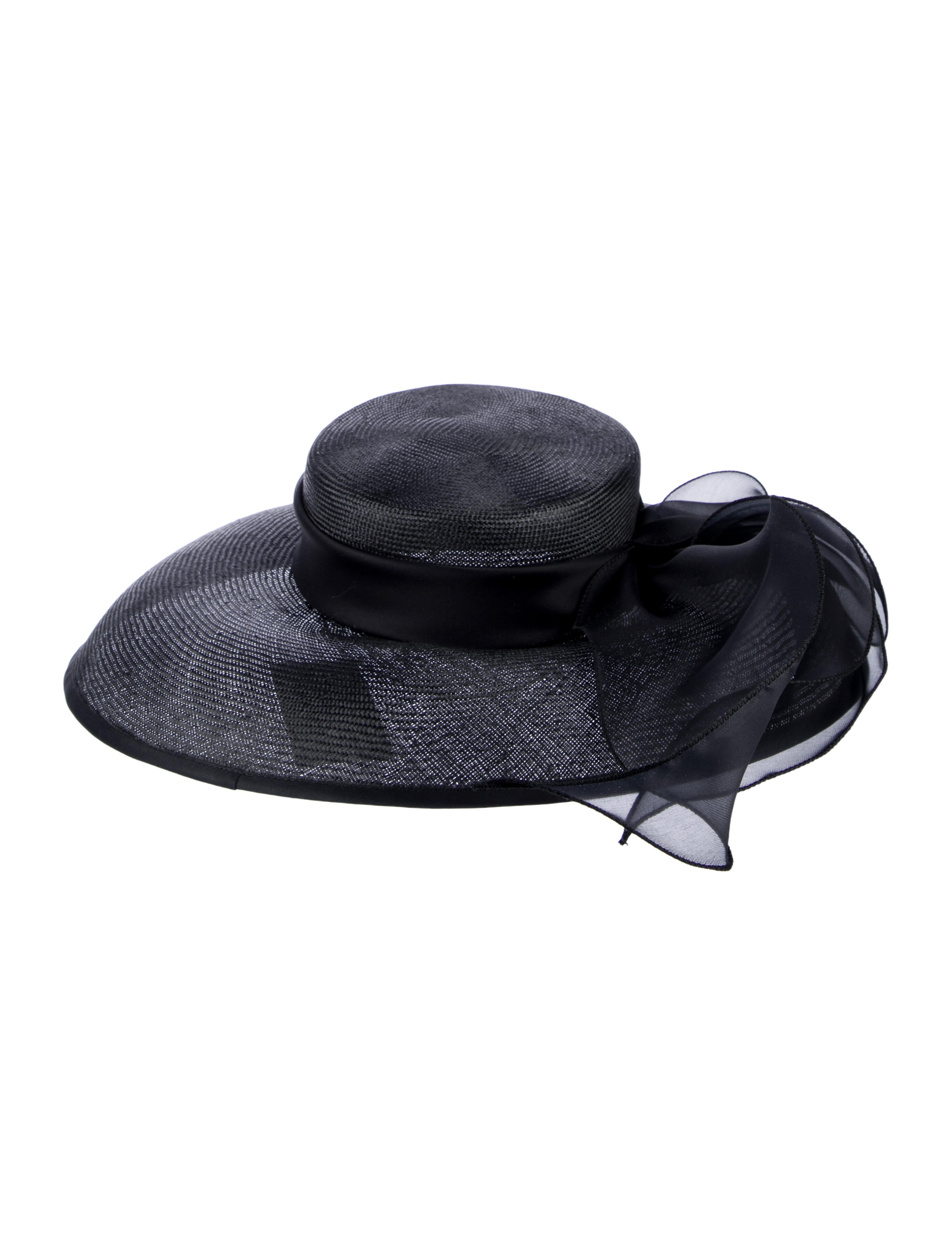 Neiman Marcus Black Straw Sun Hat w/Tags