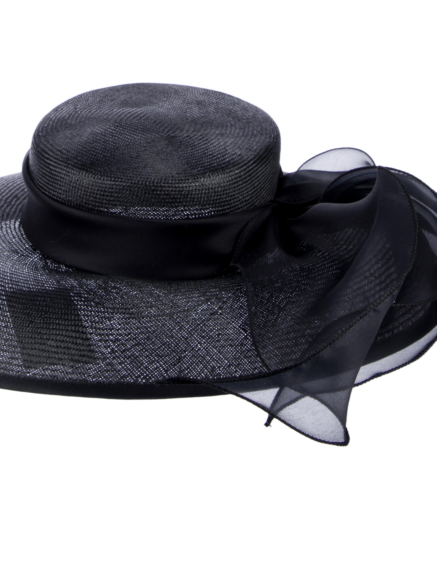 Neiman Marcus Black Straw Sun Hat w/Tags