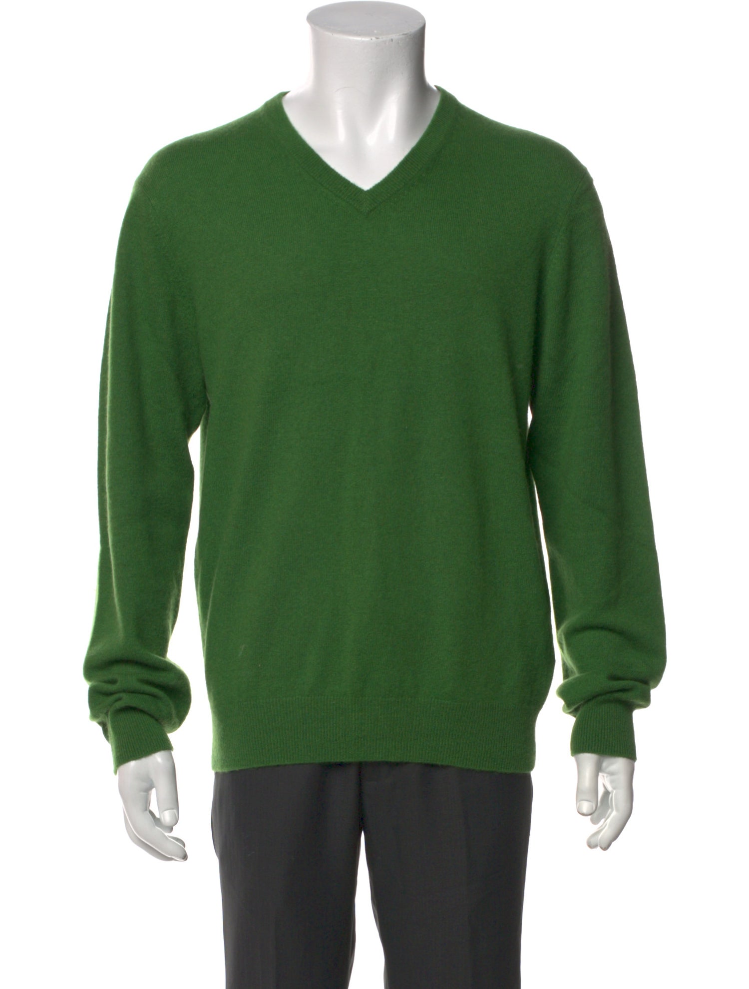 Neiman Marcus Cashmere V-Neck Pullover