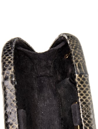 Neiman Marcus Embossed Leather Minaudière