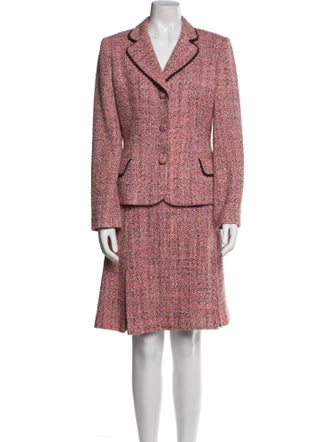 Neiman Marcus Tweed Pattern Skirt Suit