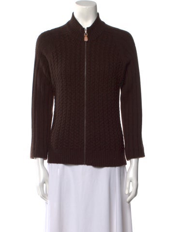 Neiman Marcus Knitwear Cashmere Mock Neck Sweater L