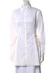 Neiman Marcus Long Sleeve Button-Up Top