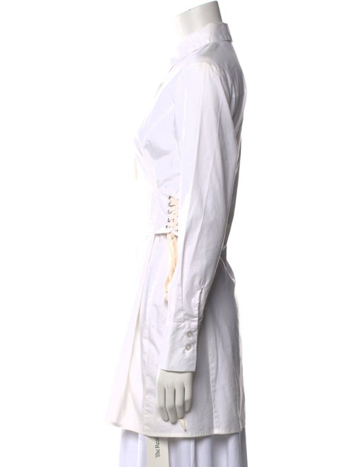 Neiman Marcus Long Sleeve Button-Up Top