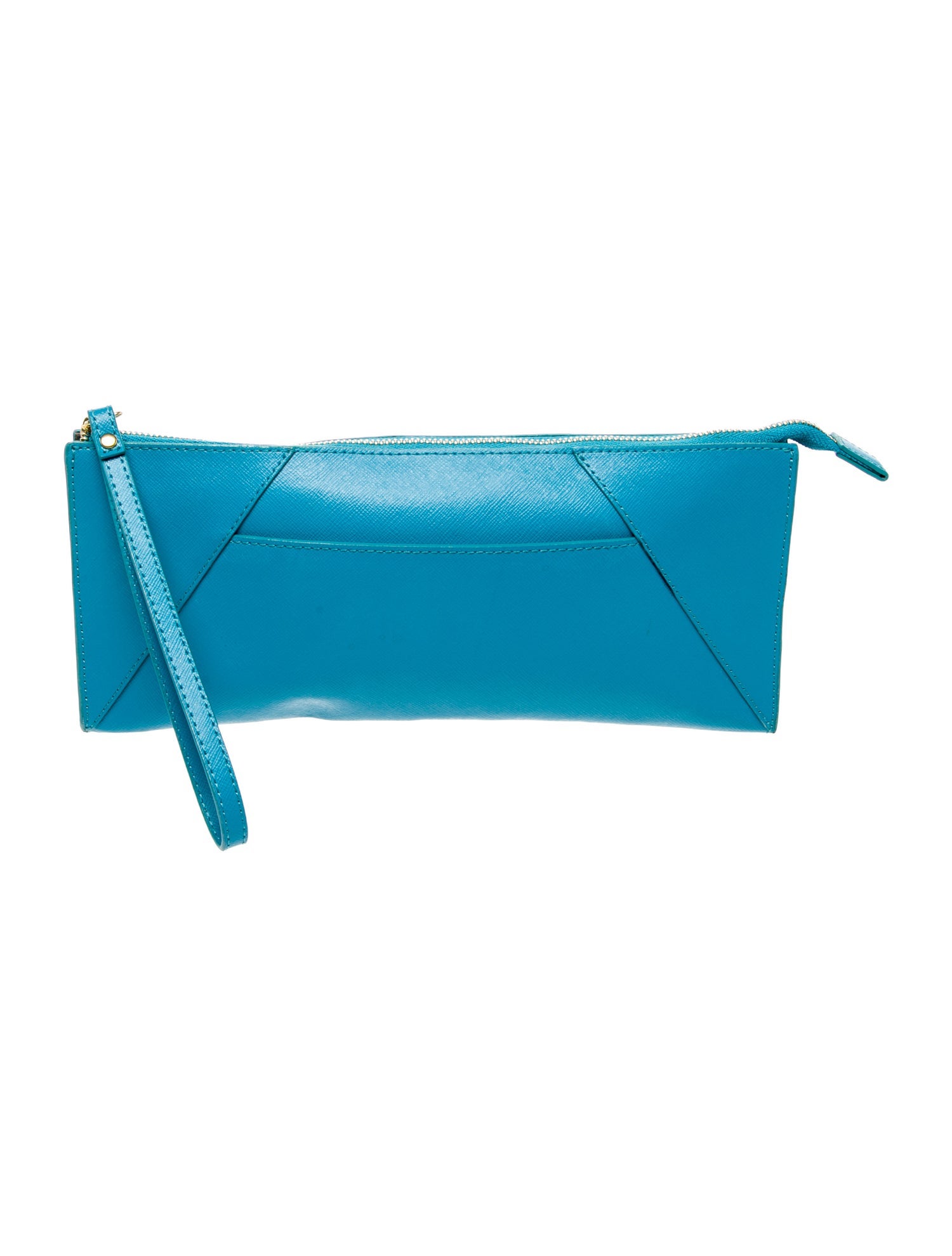 Neiman Marcus Saffiano Leather Clutch