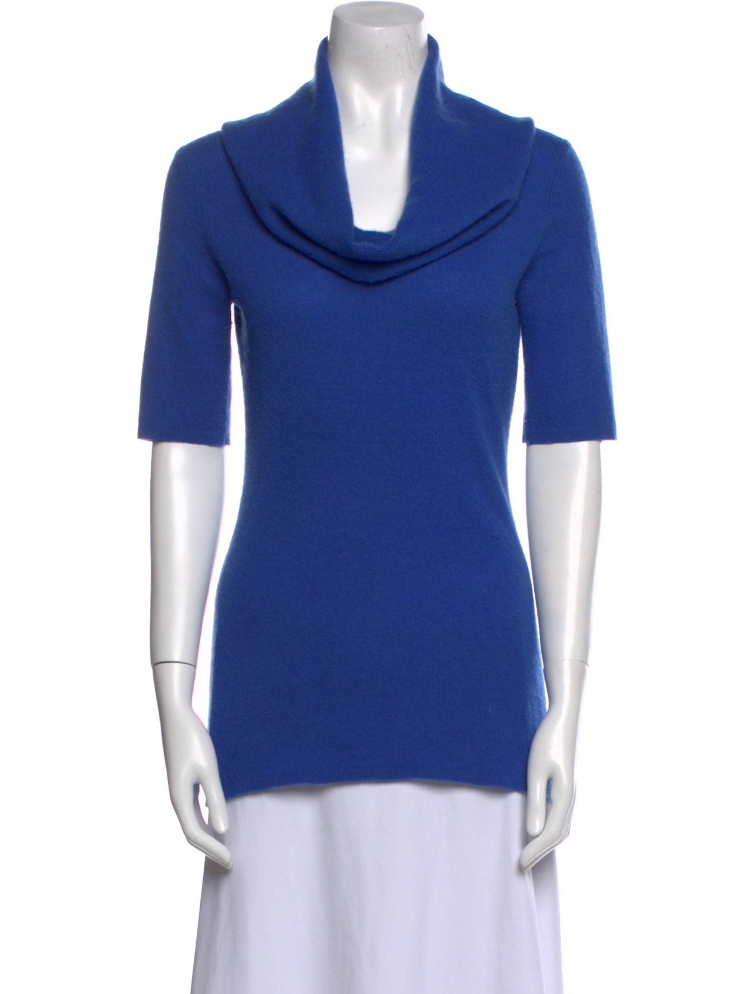 Neiman Marcus Cashmere Cowl Neck Top