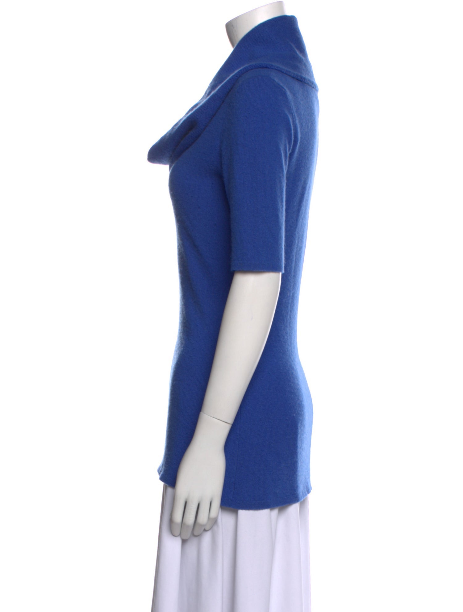 Neiman Marcus Cashmere Cowl Neck Top