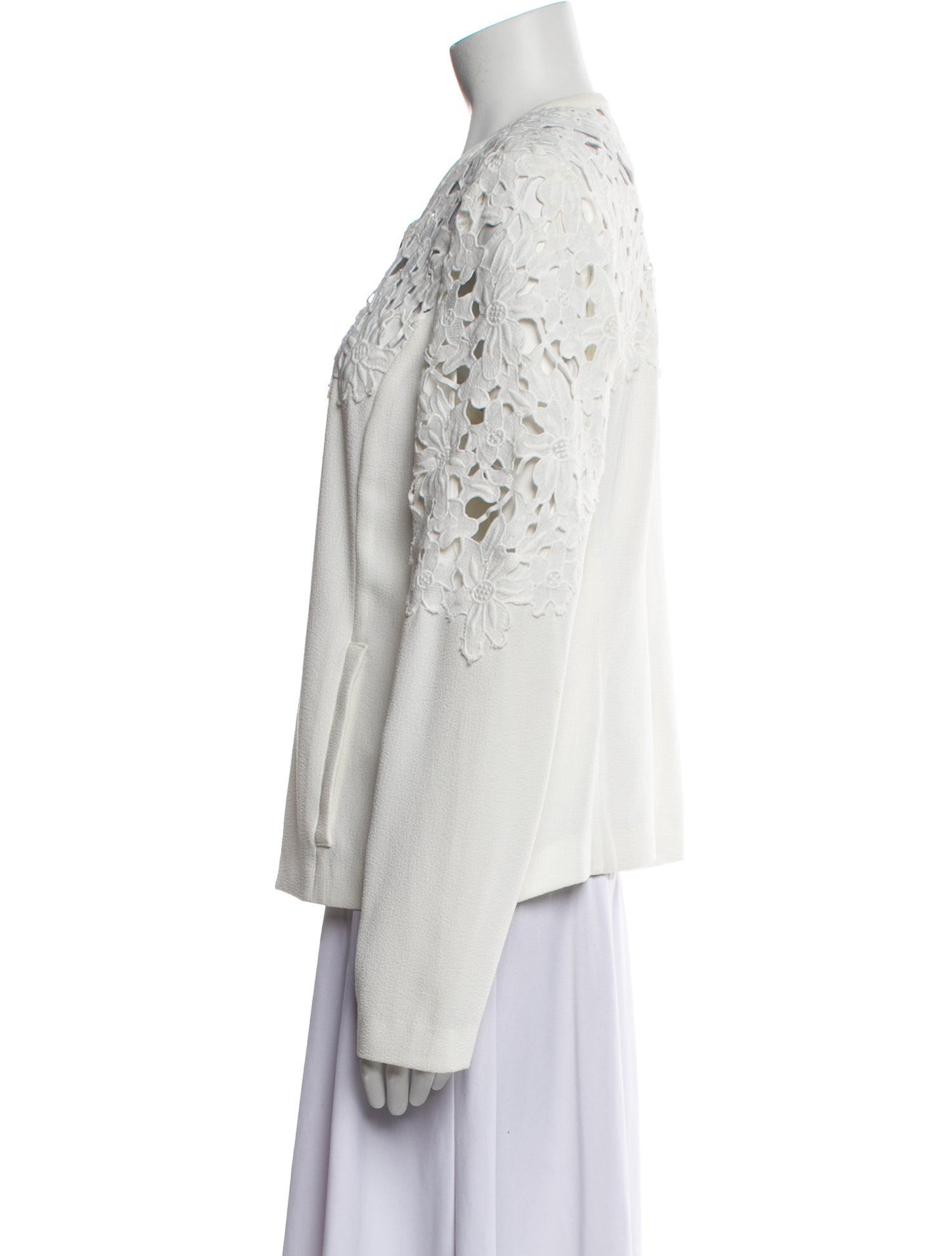 Neiman Marcus Leather Tweed Pattern Jacket