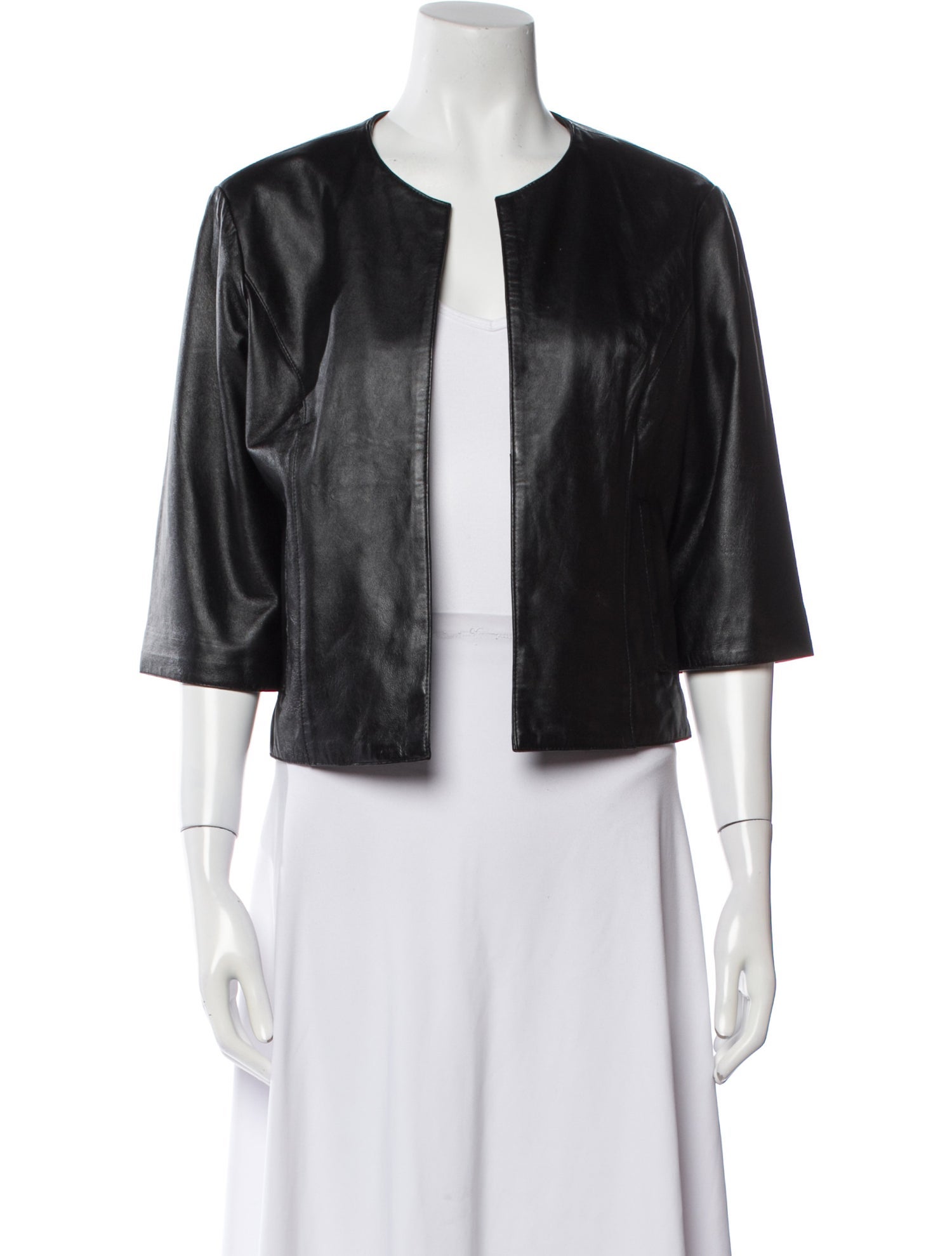 Neiman Marcus Leather Evening Jacket