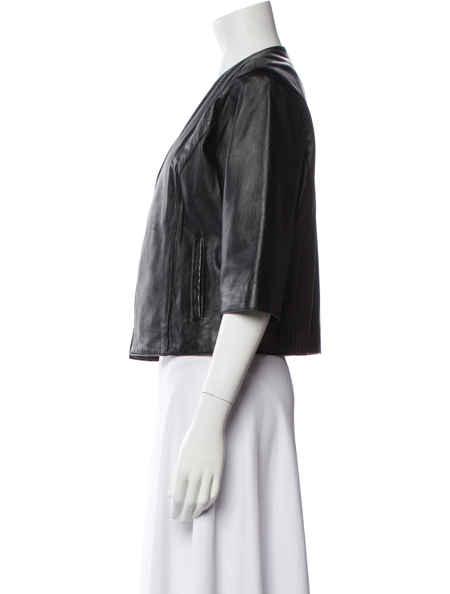 Neiman Marcus Leather Evening Jacket