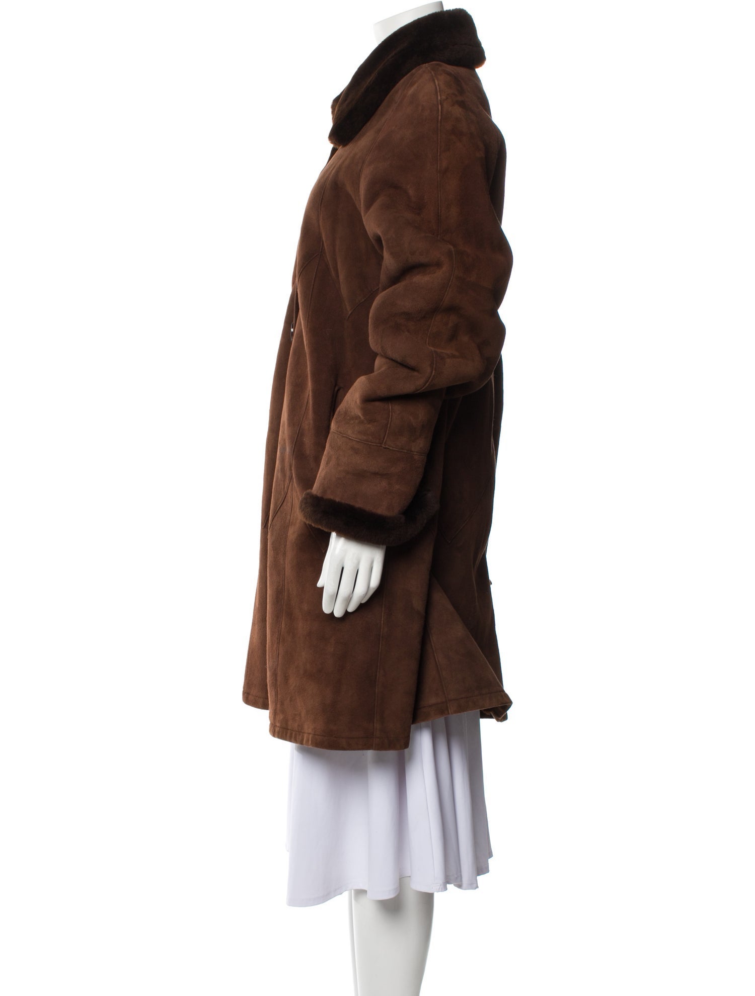 Neiman Marcus Suede Fur Jacket