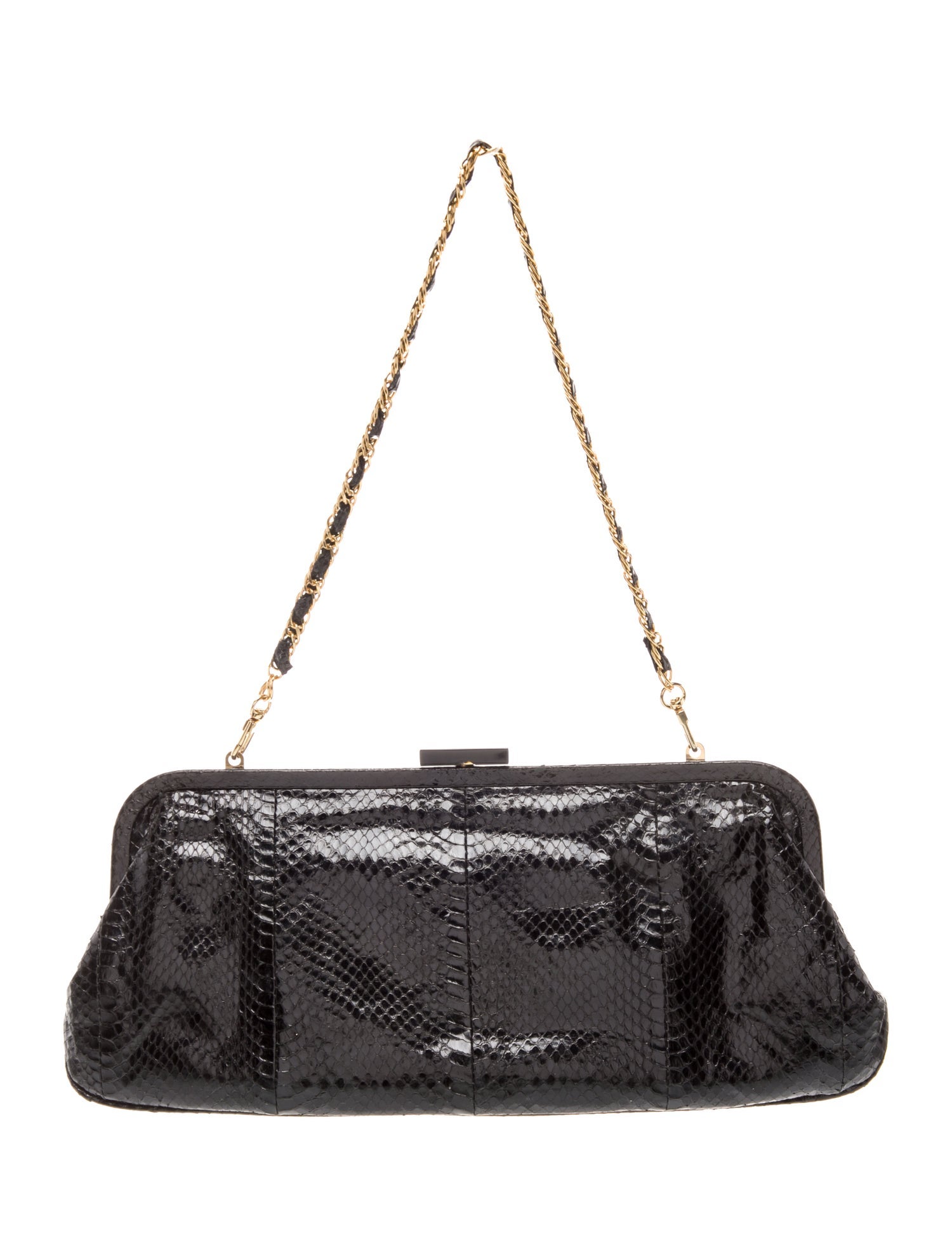 Neiman Marcus Snakeskin Shoulder Bag