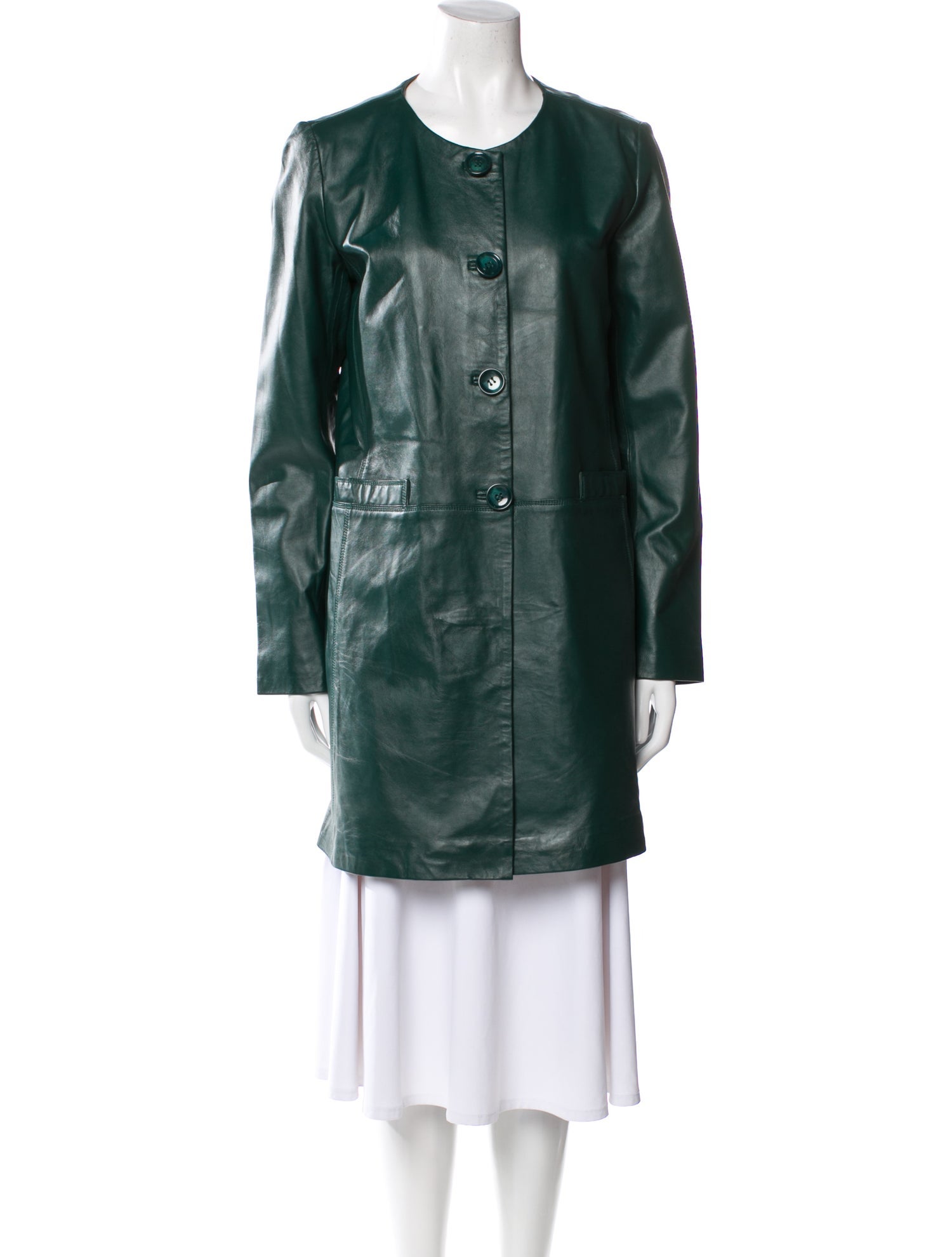 Neiman Marcus Leather Coat