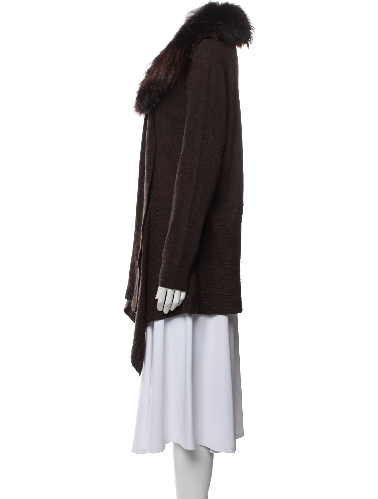 Neiman Marcus Cashmere Open Front Sweater