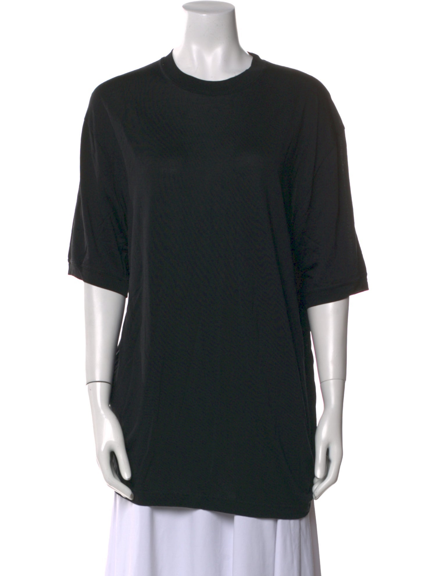 Neiman Marcus Silk Crew Neck T-Shirt