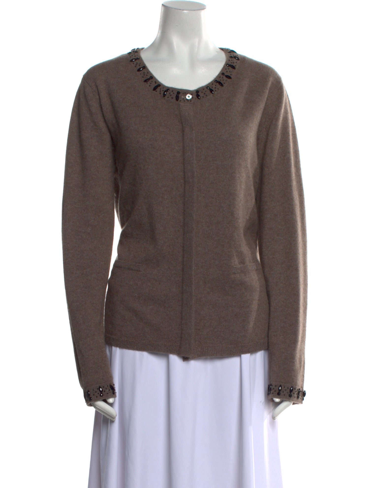 Neiman Marcus Cashmere Scoop Neck Sweater