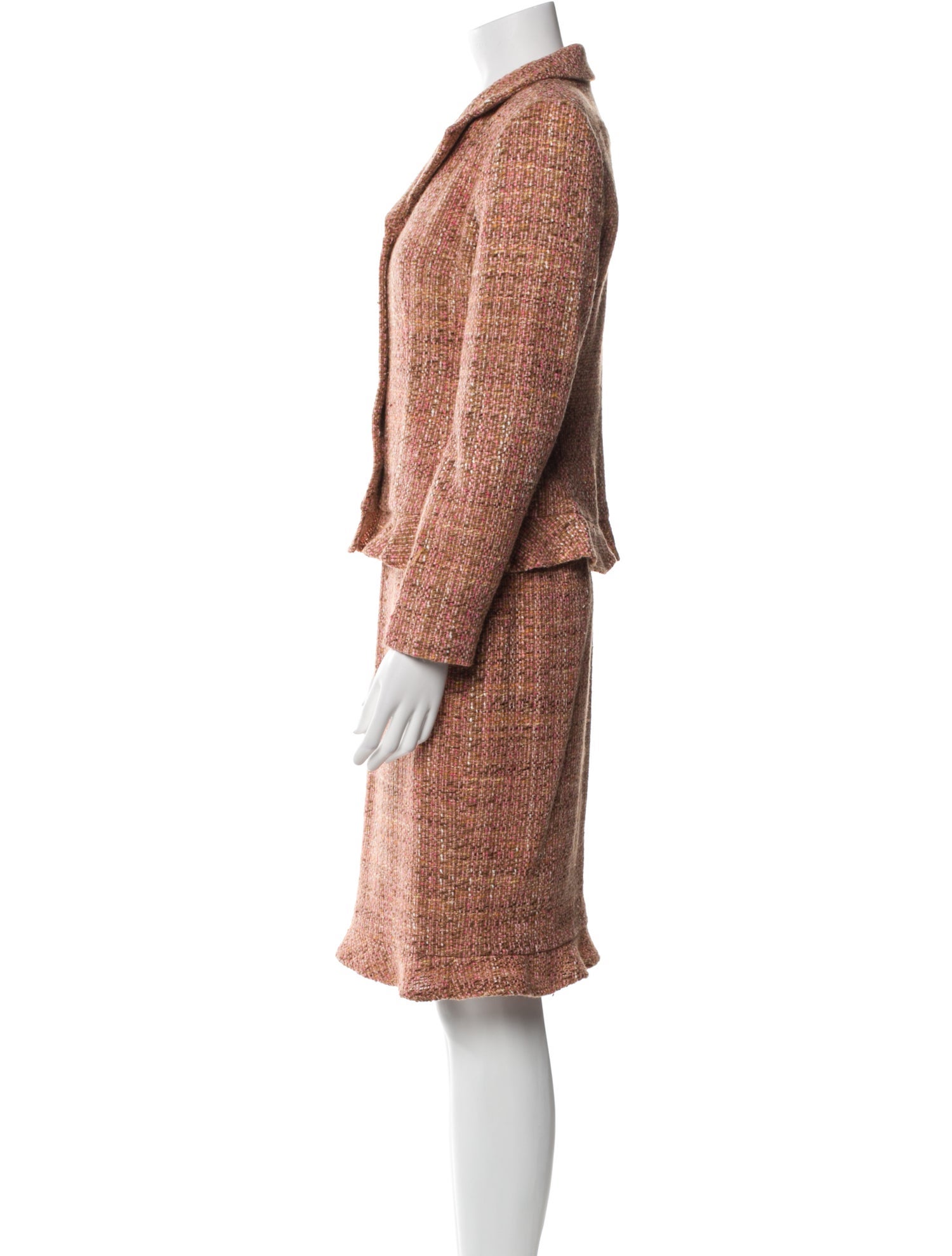 Neiman Marcus Tweed Pattern Skirt Suit
