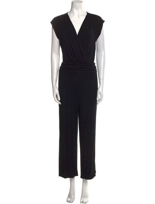 Neiman Marcus V-Neck Jumpsuit