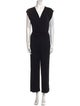 Neiman Marcus V-Neck Jumpsuit