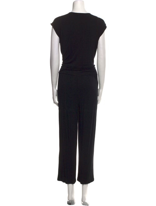 Neiman Marcus V-Neck Jumpsuit