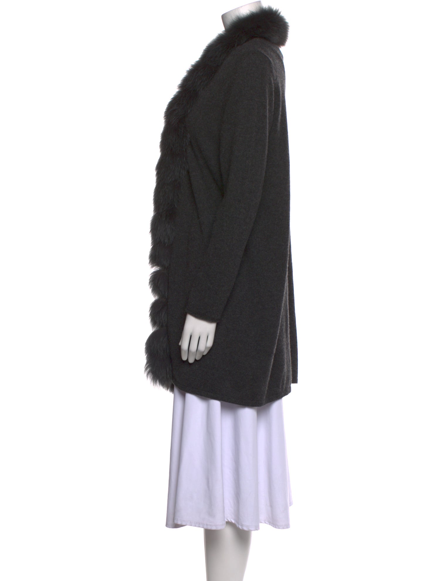 Neiman Marcus Cashmere Open Front Sweater