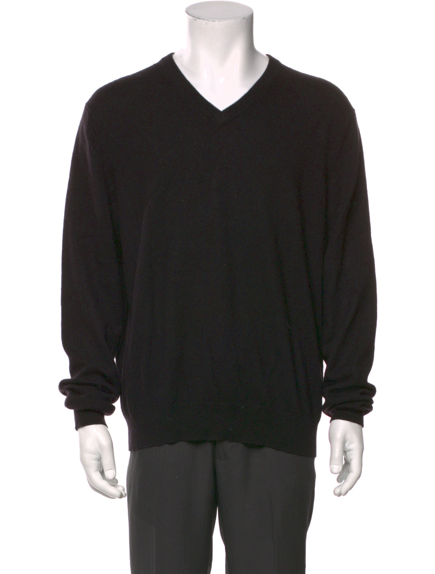 Neiman Marcus Cashmere V-Neck Pullover