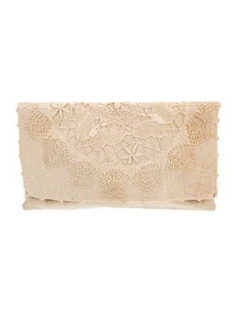 Neiman Marcus Canvas Clutch