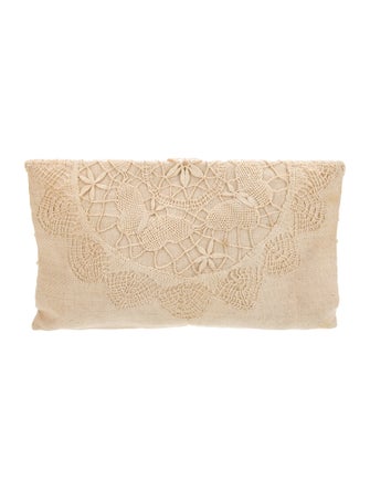Neiman Marcus Canvas Clutch