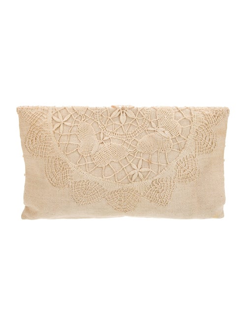 Neiman Marcus Canvas Clutch