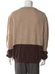 Neiman Marcus Cashmere Colorblock Pattern Pullover