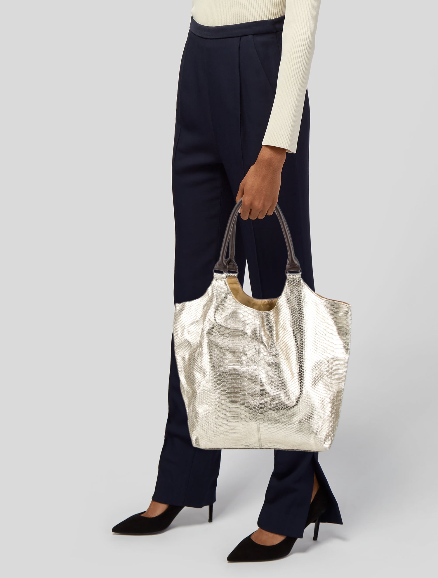Neiman Marcus Leather Tote