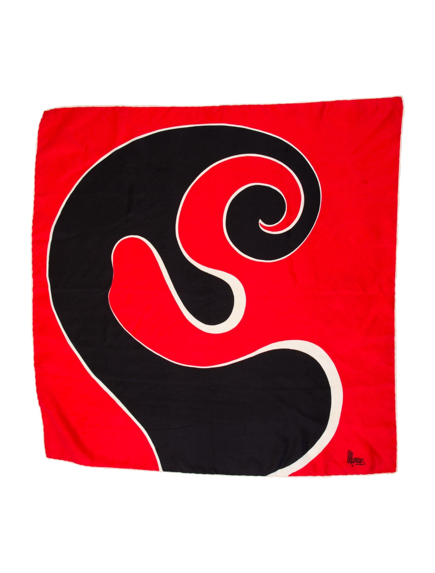 Neiman Marcus Silk Printed Scarf