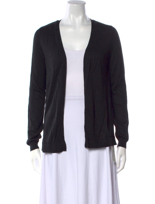 Neiman Marcus Silk Open Front Sweater