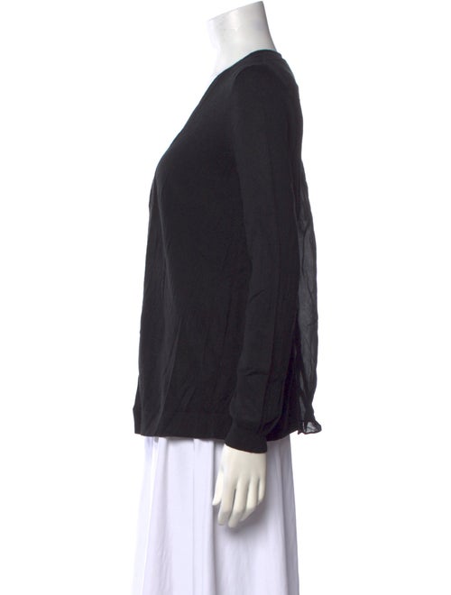 Neiman Marcus Silk Open Front Sweater