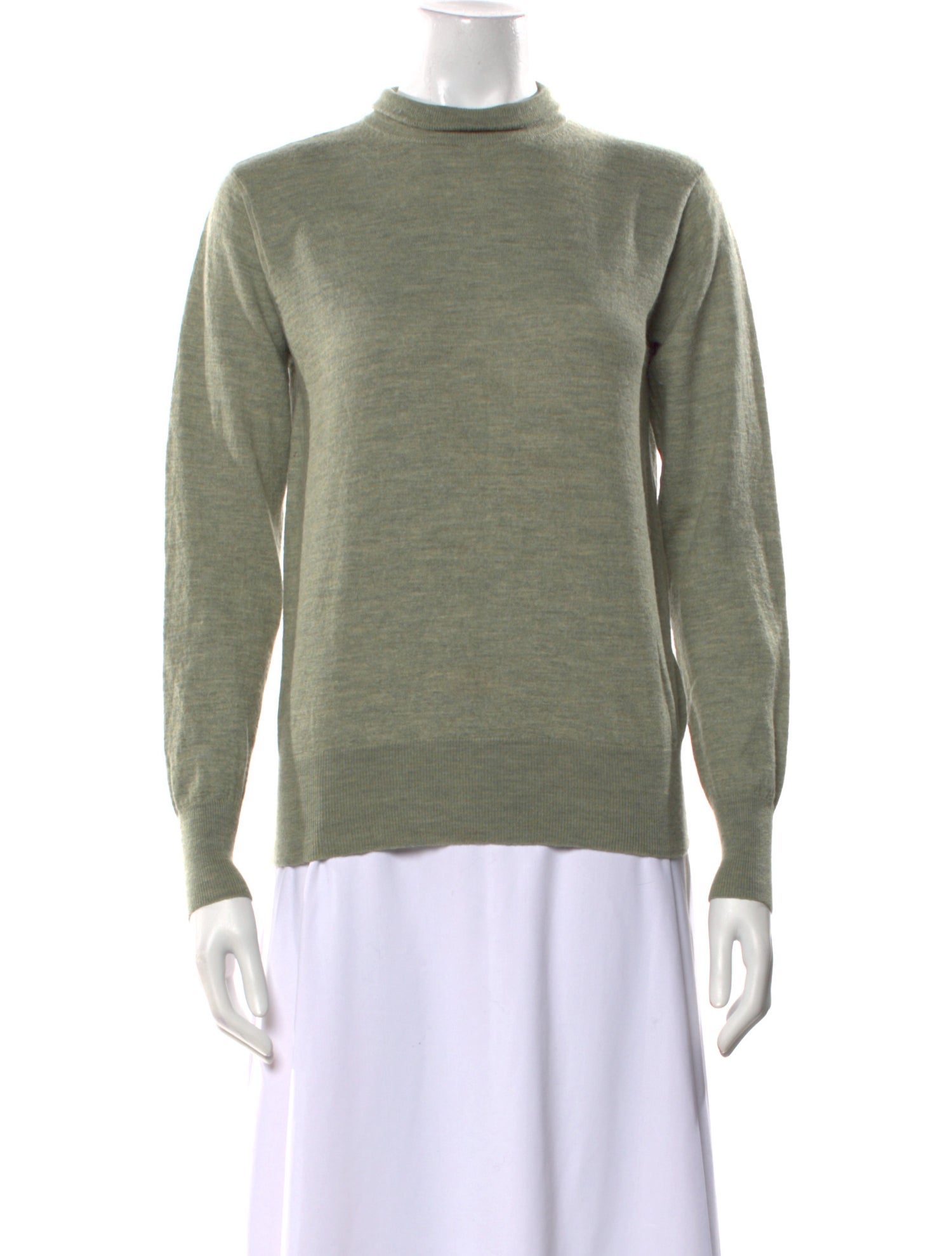 Neiman Marcus Wool Mock Neck Sweater