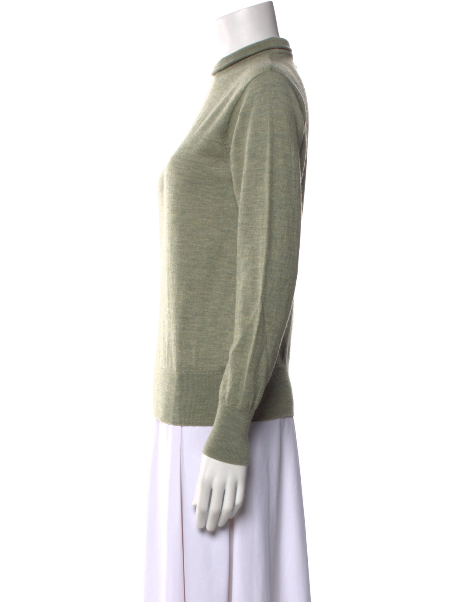 Neiman Marcus Wool Mock Neck Sweater