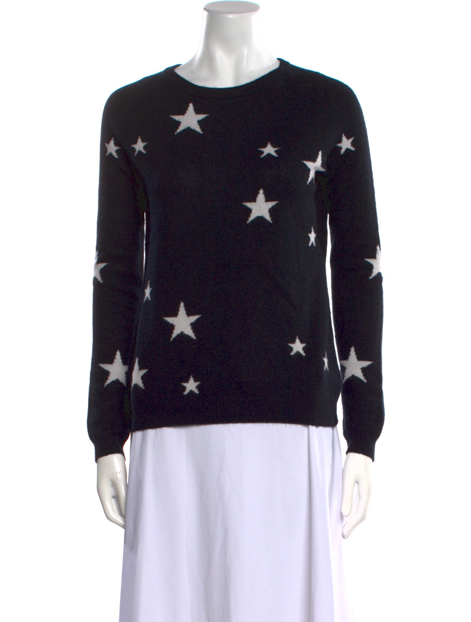 Neiman Marcus Cashmere Printed Sweater