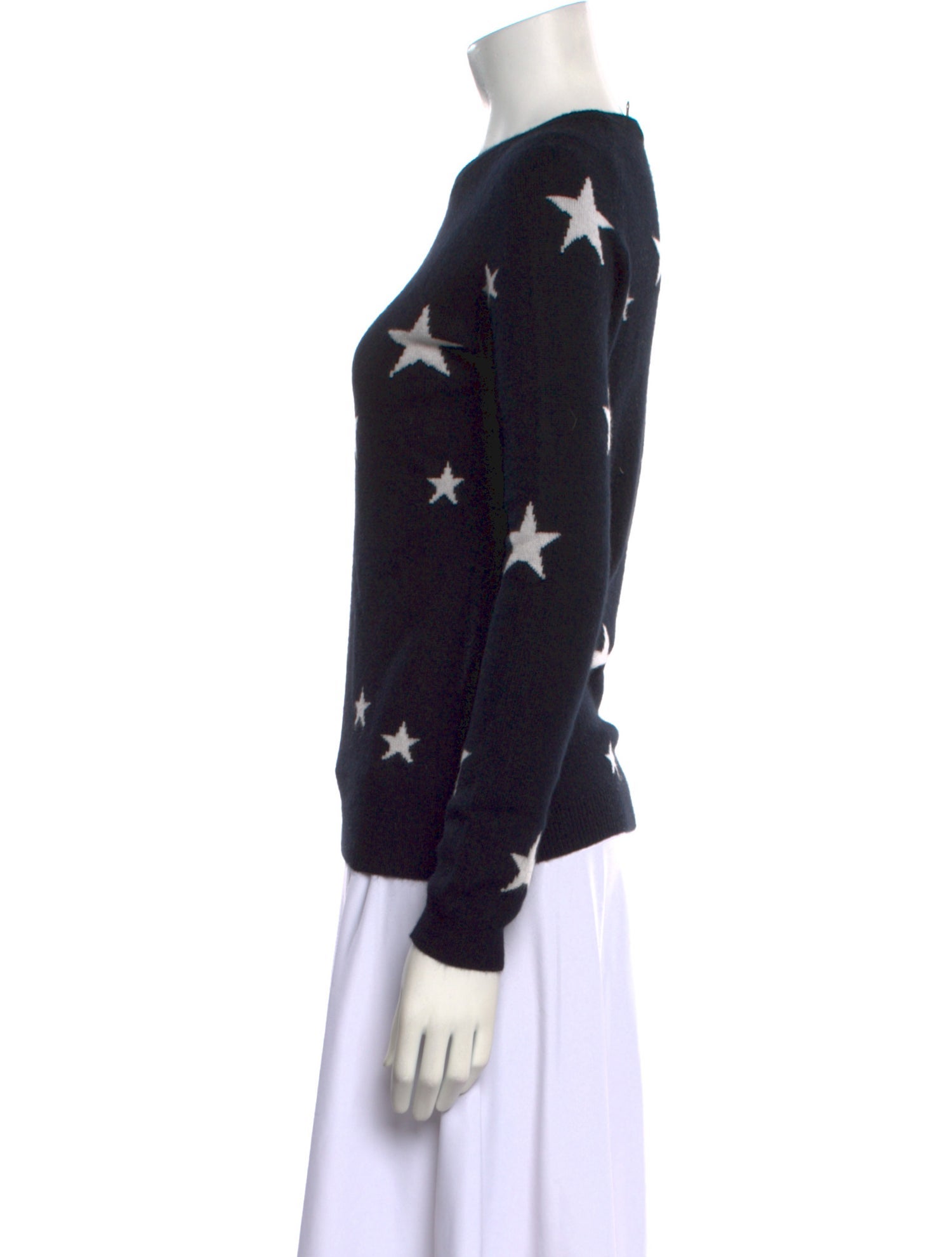 Neiman Marcus Cashmere Printed Sweater