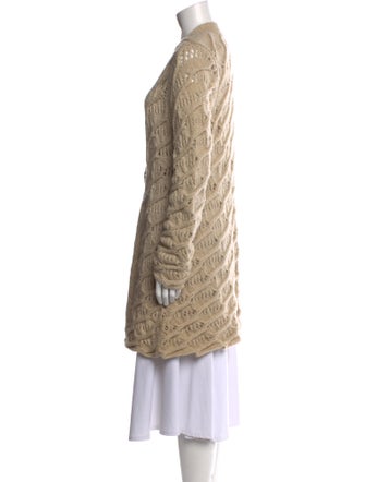 Neiman Marcus Cashmere Open Front Sweater