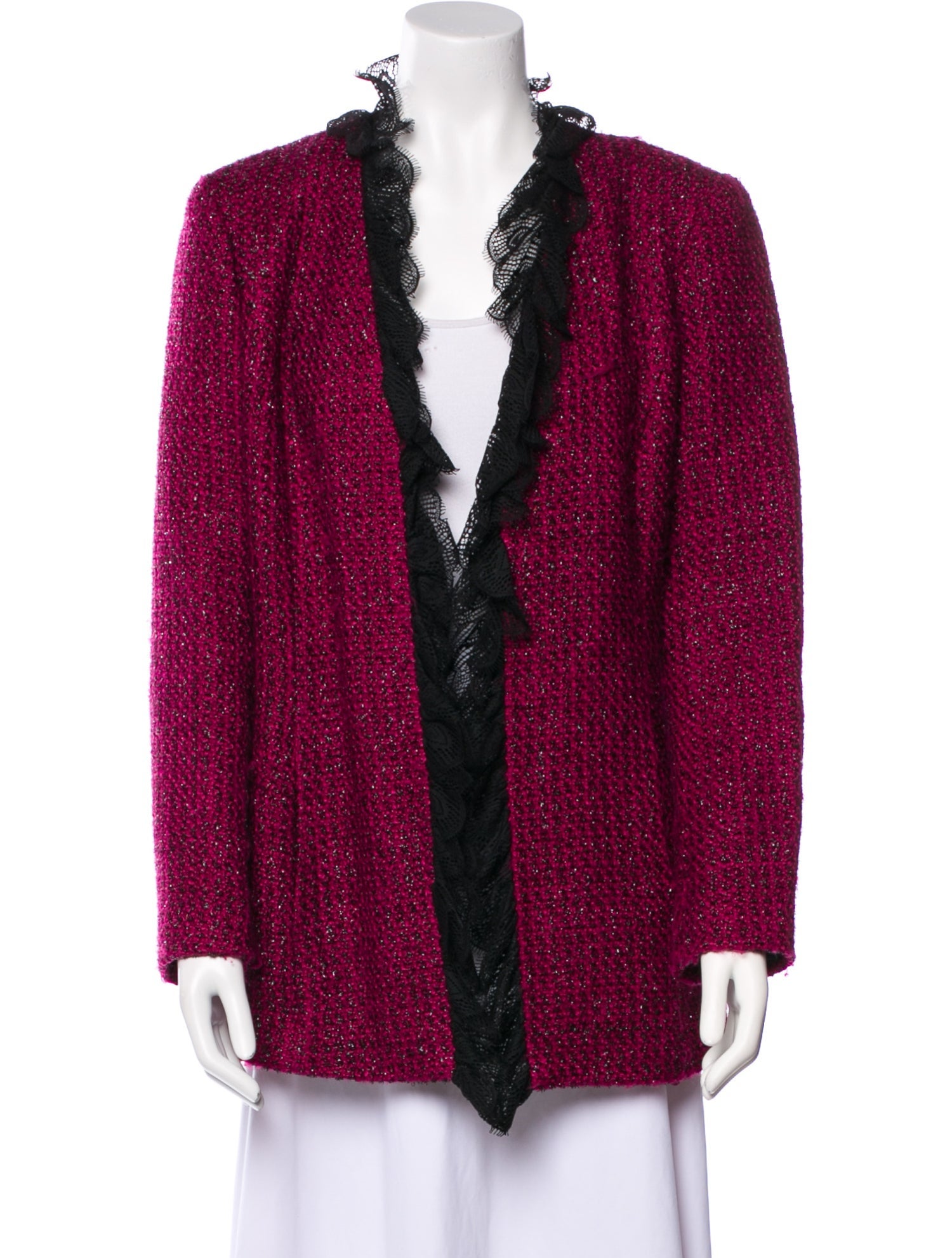 Neiman Marcus Tweed Pattern Evening Jacket
