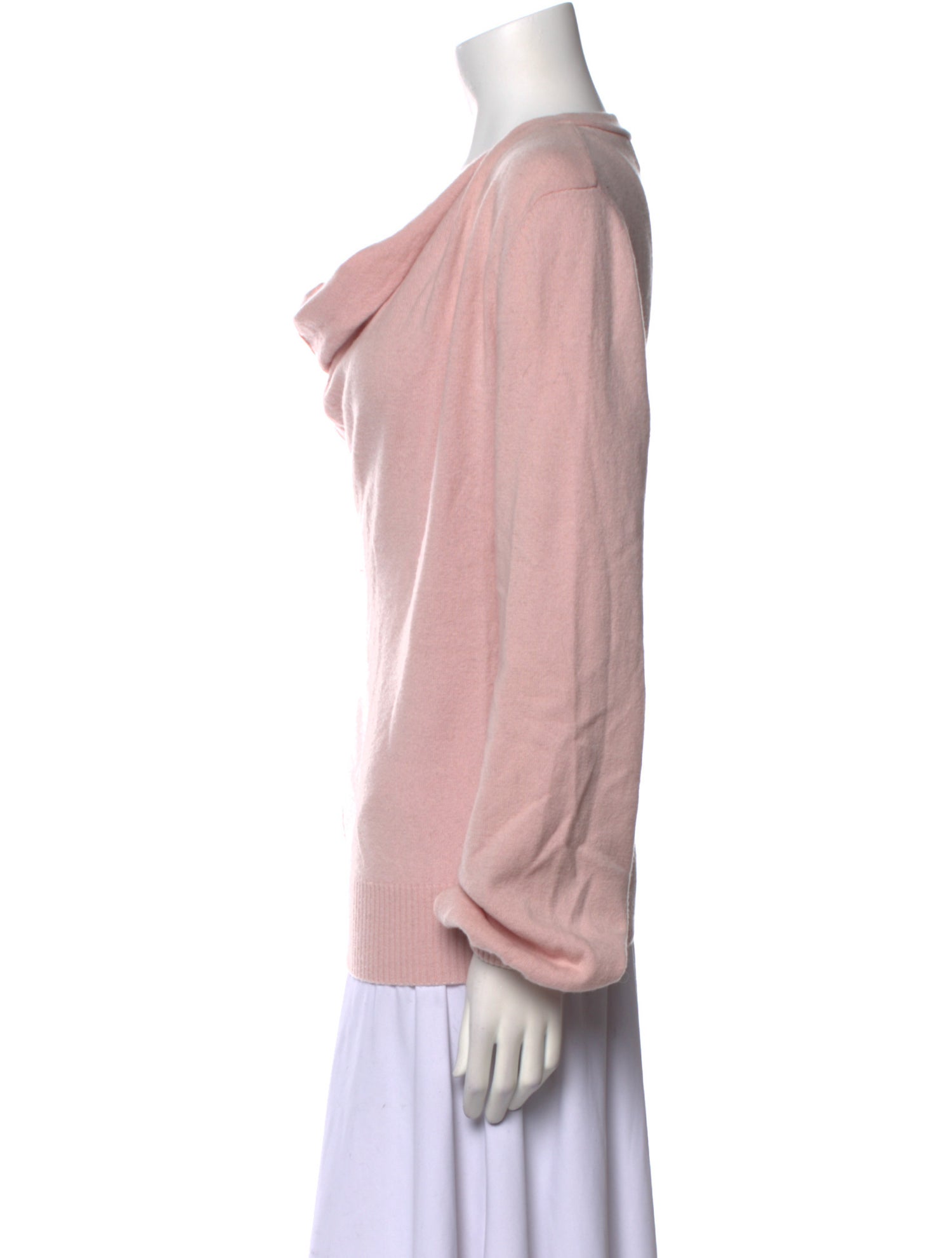 Neiman Marcus Cashmere Cowl Neck Blouse