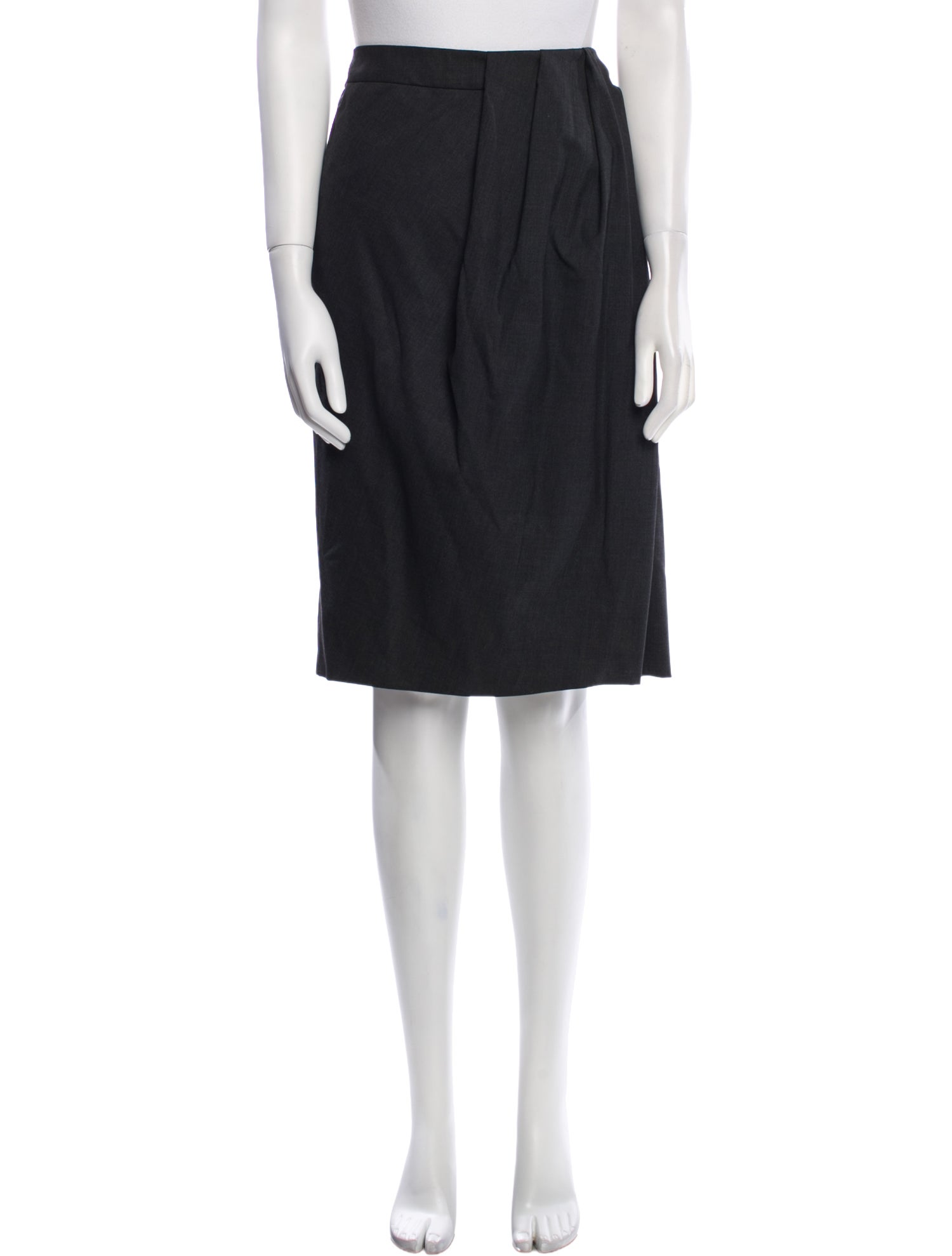 Neiman Marcus Wool Knee-Length Skirt