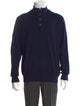 Neiman Marcus Merino Wool Turtleneck Polo Sweater