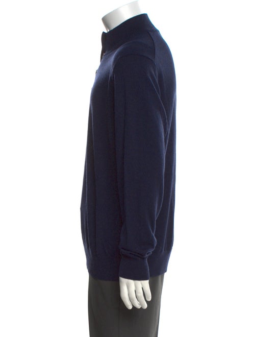 Neiman Marcus Merino Wool Turtleneck Polo Sweater